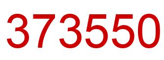 Number 373550 red image