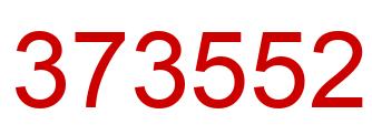 Number 373552 red image