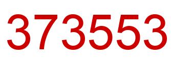 Number 373553 red image