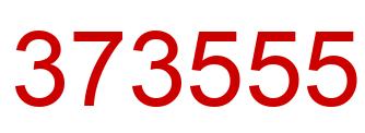 Number 373555 red image