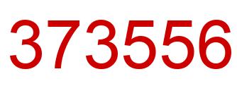 Number 373556 red image