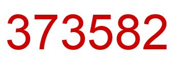 Number 373582 red image
