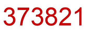Number 373821 red image