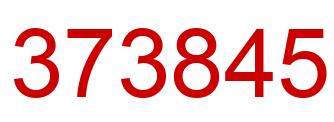 Number 373845 red image