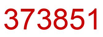 Number 373851 red image