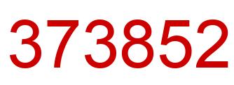 Number 373852 red image