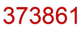 Number 373861 red image