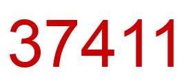 Número 37411 imagen rojo