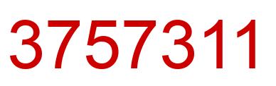 Número 3757311 imagen rojo