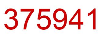 Number 375941 red image