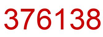 Número 376138 imagen rojo