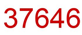Número 37646 imagen rojo