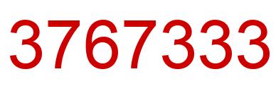Número 3767333 imagen rojo