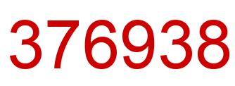 Number 376938 red image