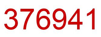 Number 376941 red image