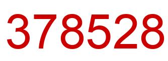 Número 378528 imagen rojo