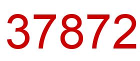 Número 37872 imagen rojo