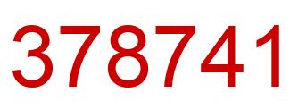Número 378741 imagen rojo