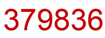 Number 379836 red image