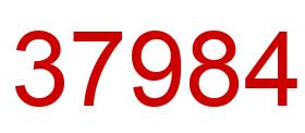 Número 37984 imagen rojo