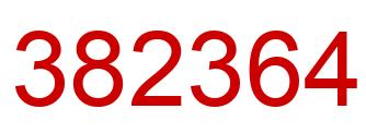 Number 382364 red image