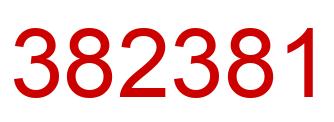 Number 382381 red image