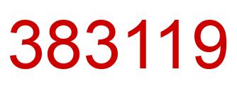 Number 383119 red image
