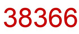 Number 38366 red image