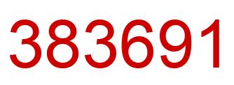 Number 383691 red image