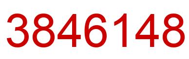 Number 3846148 red image