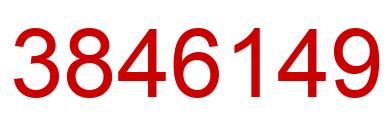 Number 3846149 red image