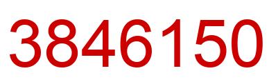 Number 3846150 red image