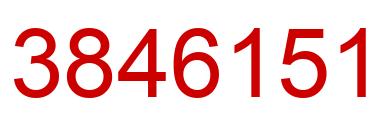 Number 3846151 red image