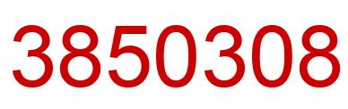 Number 3850308 red image