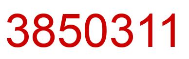 Number 3850311 red image