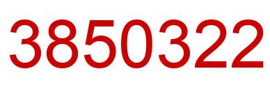 Número 3850322 imagen rojo
