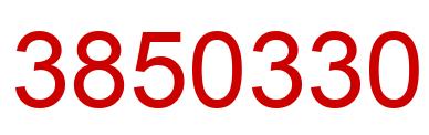 Number 3850330 red image
