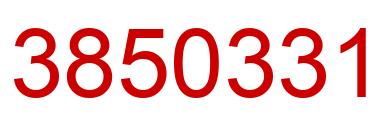 Number 3850331 red image