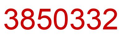 Number 3850332 red image