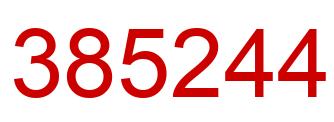 Number 385244 red image