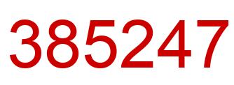 Number 385247 red image