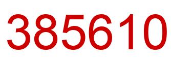 Number 385610 red image