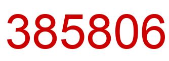 Número 385806 imagen rojo