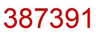 Número 387391 imagen rojo