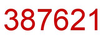 Number 387621 red image