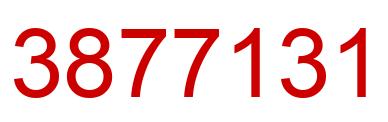 Number 3877131 red image
