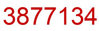 Number 3877134 red image