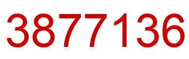 Número 3877136 imagen rojo