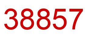 Número 38857 imagen rojo
