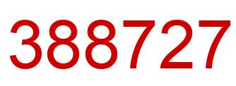 Número 388727 imagen rojo